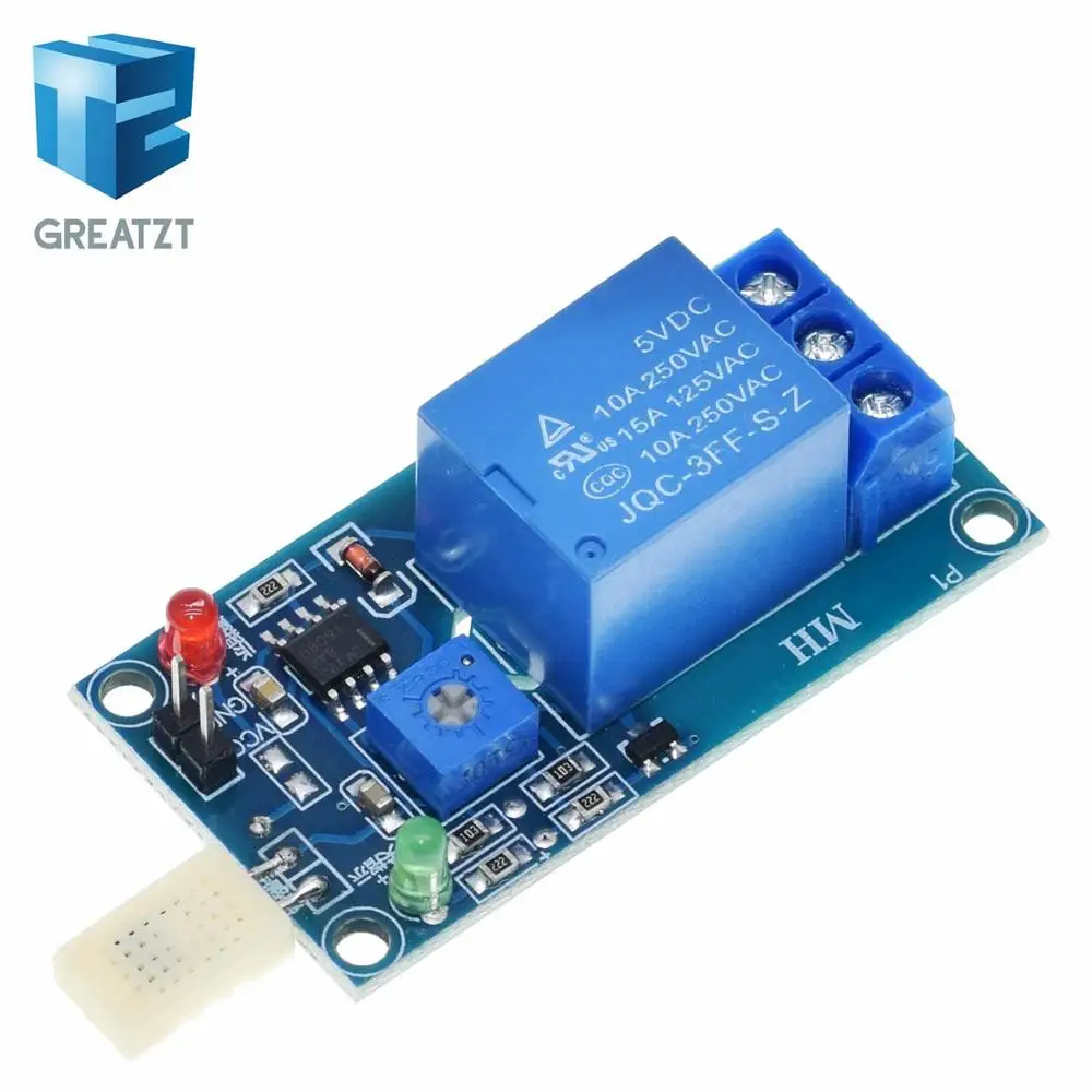 GREATZT HR202 DC 5 в 1 канал 1CH датчик влажности переключатель релейный модуль Плата управления датчик влажности модуль для Arduino