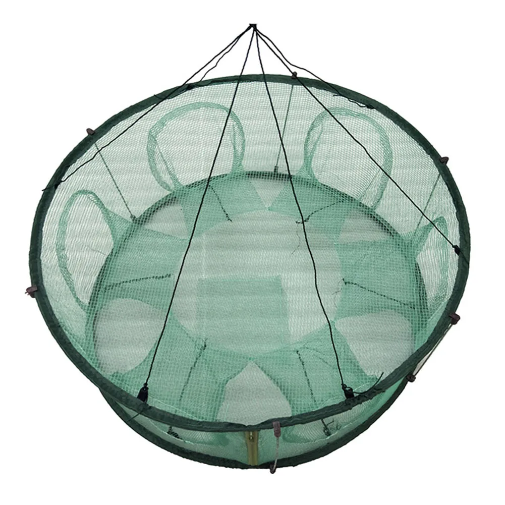 

Automatic Fishing Net Trap Cage Round Shape Durable Open For Crab Crayfish Lobster &T8