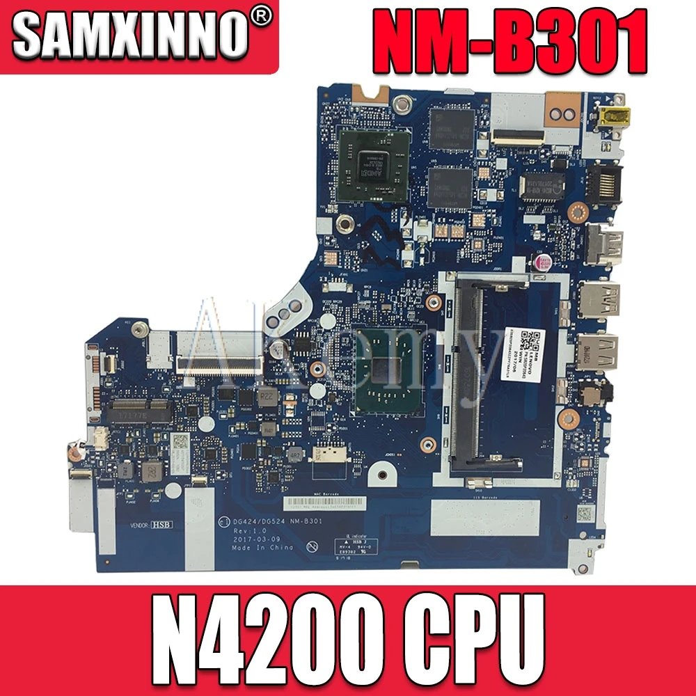 Отлично подходит для For Lenovo 320-15IAP материнская плата с N3540 = N4200 N3530 CPU DDR3 5B20P20646 NM-B301 100%