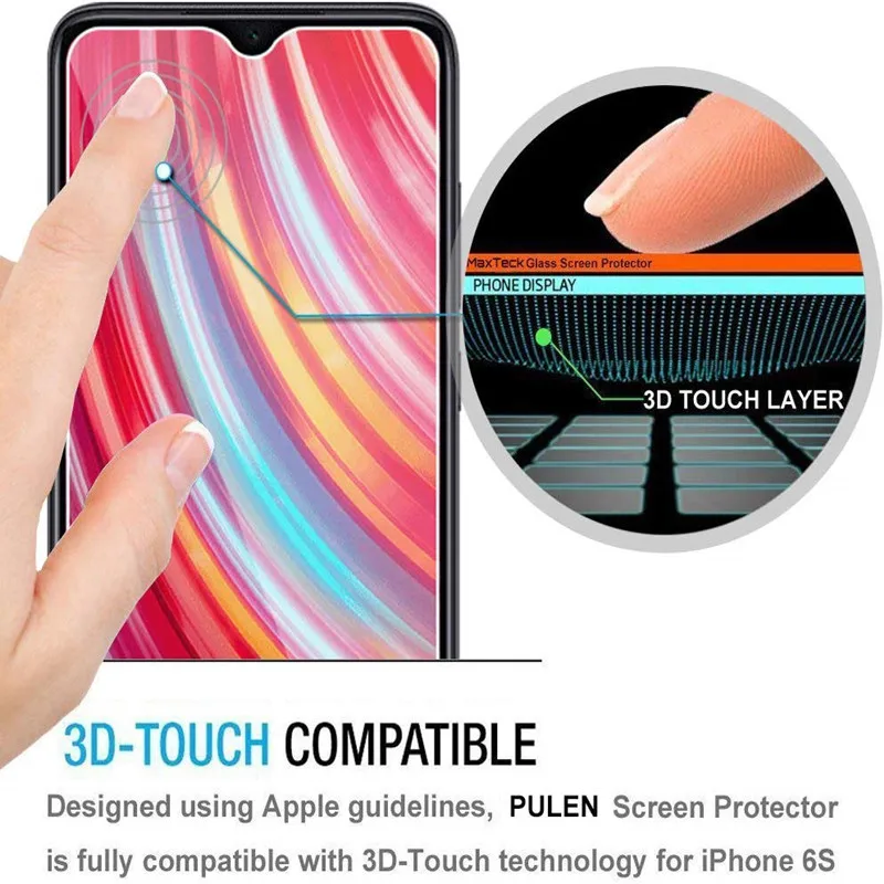 2 шт. Защитное стекло для экрана Xiaomi Redmi 7A 8A Note 7 закаленное 8 Pro защитная пленка