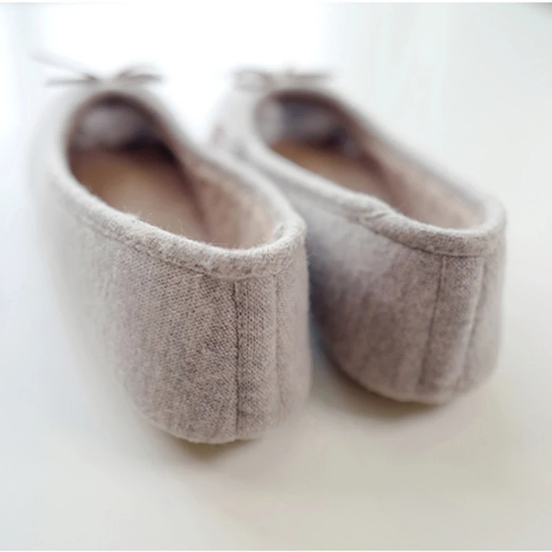 

GKTINOO 2020 home slippers women shoes soft bow-knot short plush insole keep warm Bedroom non-slip slippers shoes for women