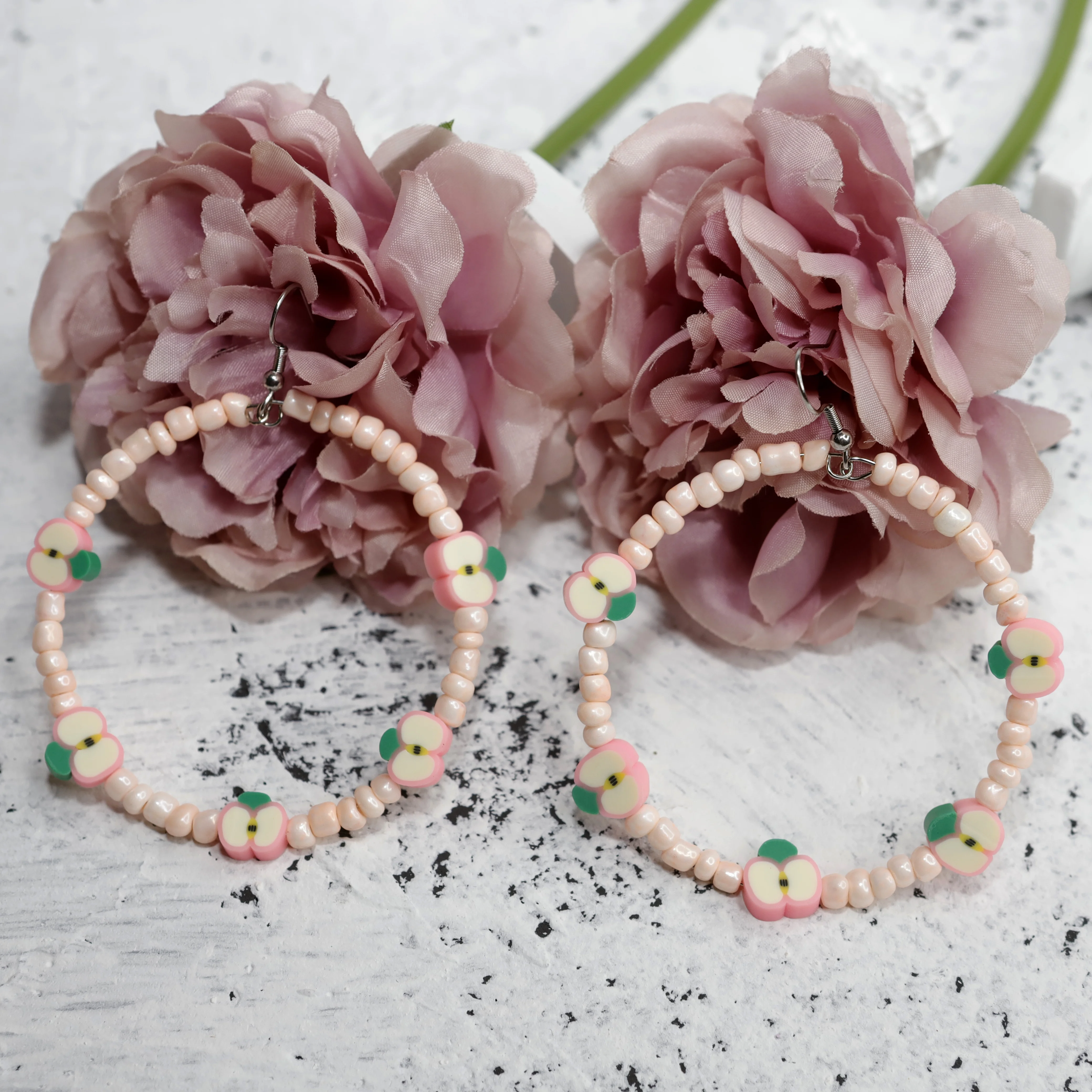

RYYRKK Fruit Earring New Handmad Trend Polymer Clay Bead Stainless Steel Jewelry For Woman Jewellery Free Shipping Bulk Earrings