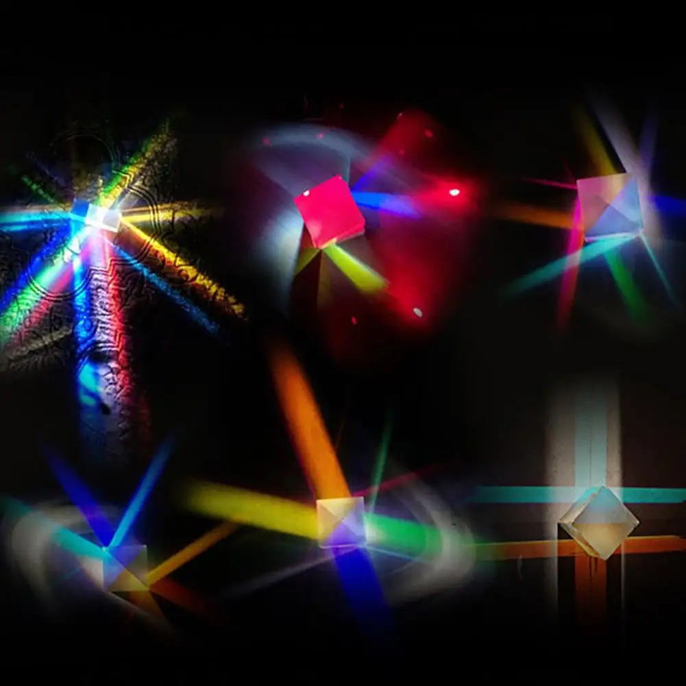 Оптический Стекло X-cube Двуцветные кубическая Призма RGB комбайнер сплиттер