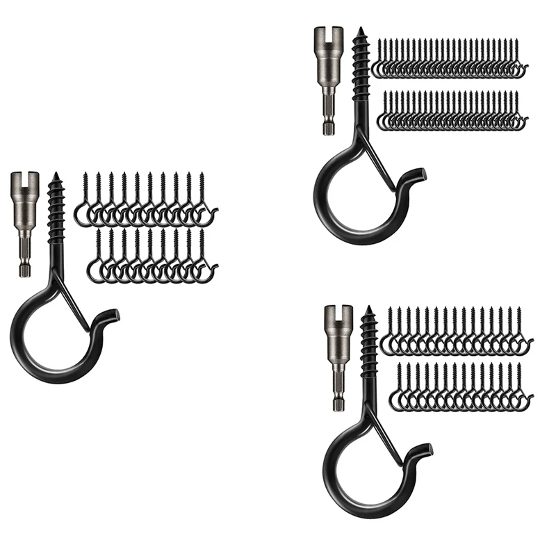 

Q-вешалка, крючки для винтов с безопасной пряжкой, дизайн, рождественские Крючки для вешалки, наружные проволочные светильники, с гайкой