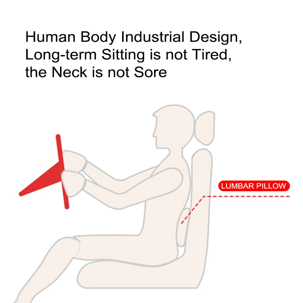 Car Seat Back Support Pillow Waist Cushion For Renault Megane Clio Captur Kadjar Scenic Laguna Zoe Fluence Koleos Accessories | Автомобили