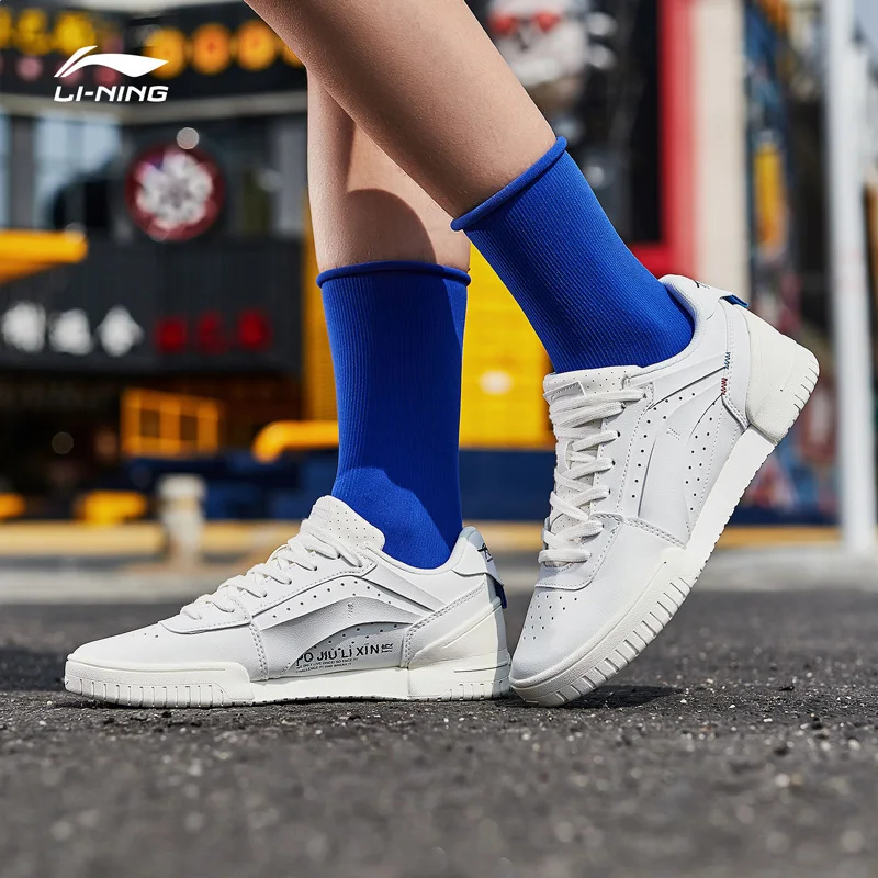 Li-Ning/Женская обувь на тротуарах для баскетбола; кроссовки для отдыха в стиле ретро; перфорированная дышащая Спортивная обувь; AGBP048 YXB319