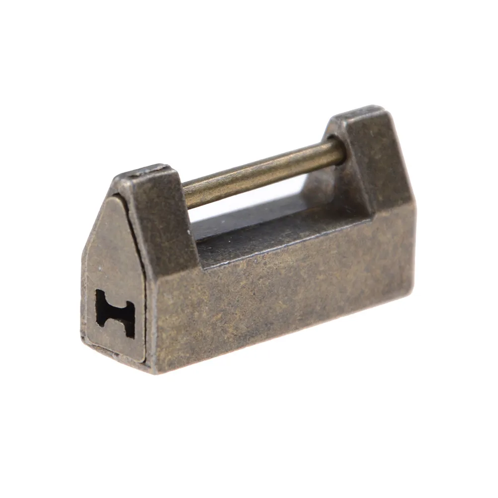 Винтажный старинный железный замок в стиле ретро латунный навесной для