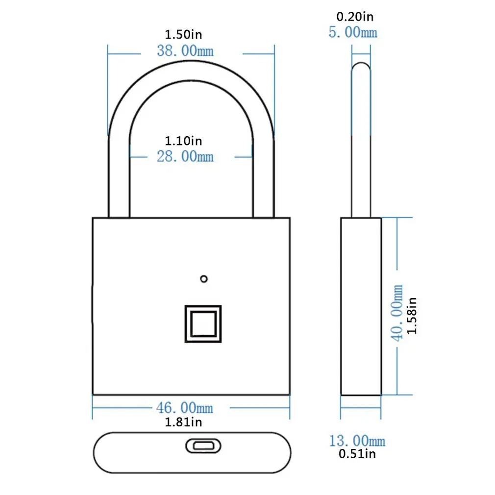 Сканер отпечатков пальцев замок для шкафа маленький общежития сумка чистый