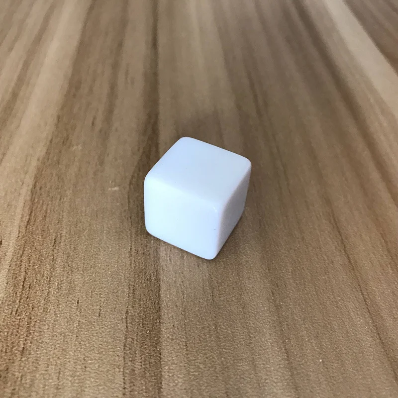 10 шт./лот 16 мм квадратный угол акриловая белая доска кости может писать белый свет