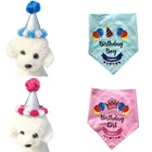 Шарф-Бандана с принтом для собак и кошек, шапки для собак