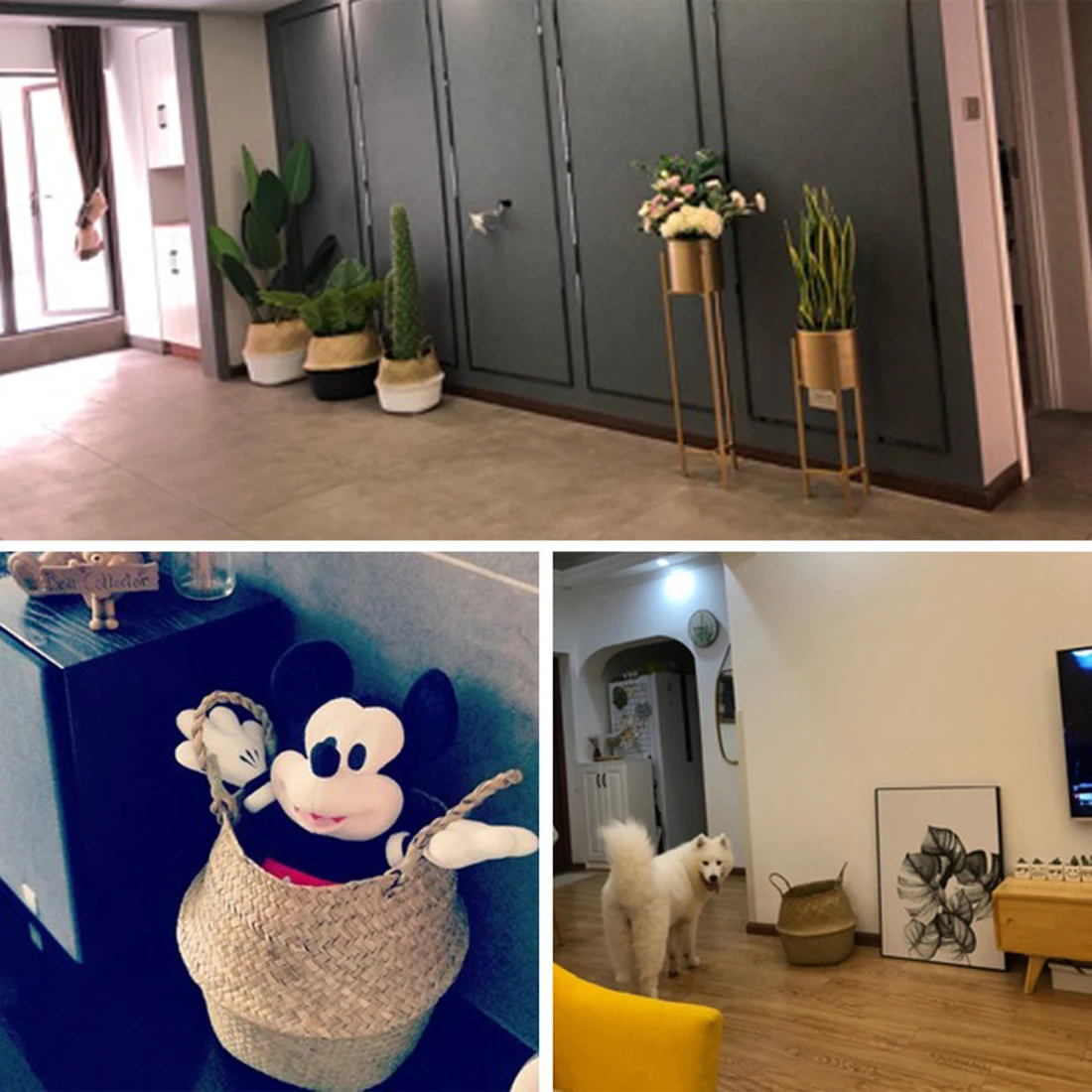 Плетеная корзина для хранения белья одеяло морская складная живота с