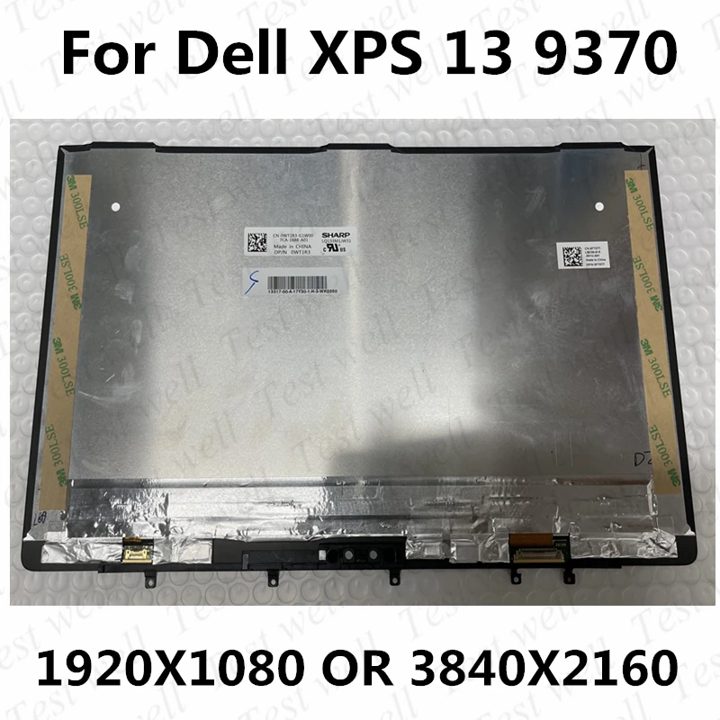 

Original 13.3'' For Dell XPS 13 9370 LCD touch screen assembly digital conversion display FHD UHD 0WT1R3 0FT5T7 LQ133M1JX31