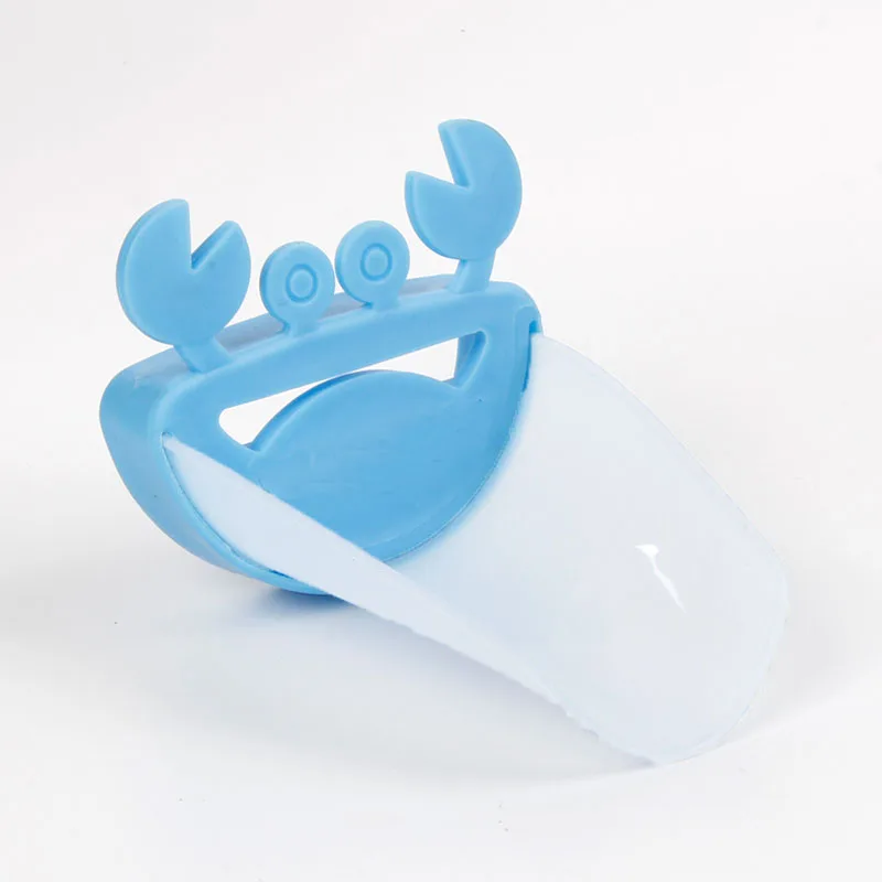 Crab Blue Clear Расширитель для крана, расширитель для раковины, расширитель для ручки для малыша, для ванной комнаты, для детей, инструменты для мытья рук, удлинитель на кран, аксессуары для ванной комнаты - Цвет: Crab Blue Clear