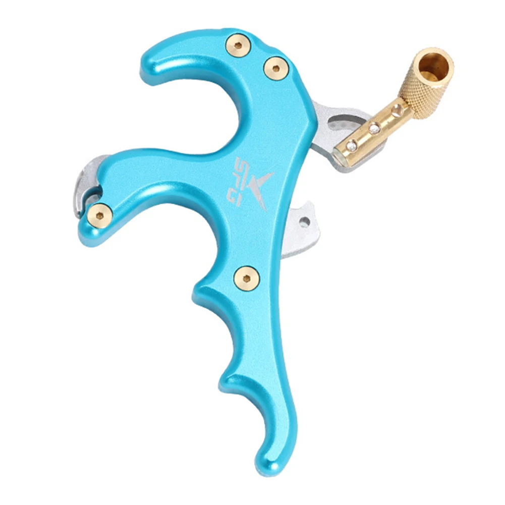 

Archery Aid Rotate Clamp Recurve Thumb Trigger Accessories Automatic Bow Release Caliper Compound Hunting Gripper 4 Finger