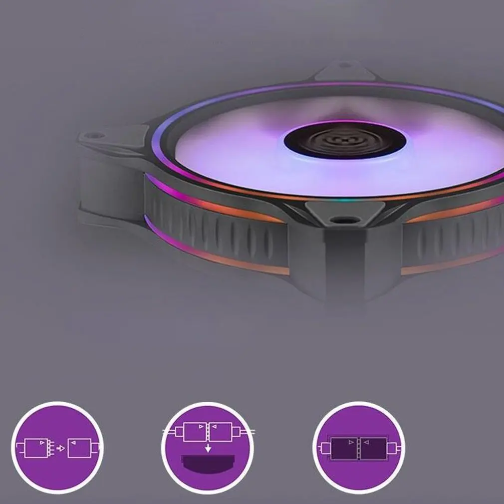 

MF120 HALO 3 In 1 KIT 120mm Addressable Motherboard RGB Lighting 5V/3PIN ARGB Computer Case CPU Cooling Fan