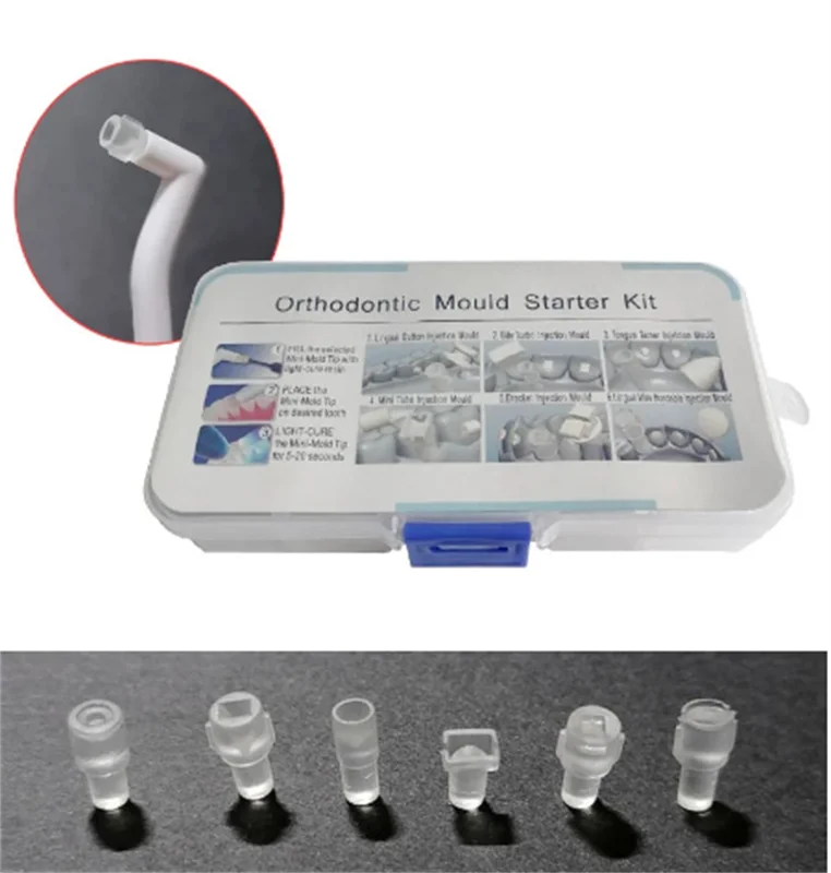

1 Kit Dental Orthodontic Mould Mini Accessories Injection Lingual Button/Bite Turbo/Tongue Tamer/Mini Tube/Brackets/Lingual Wire