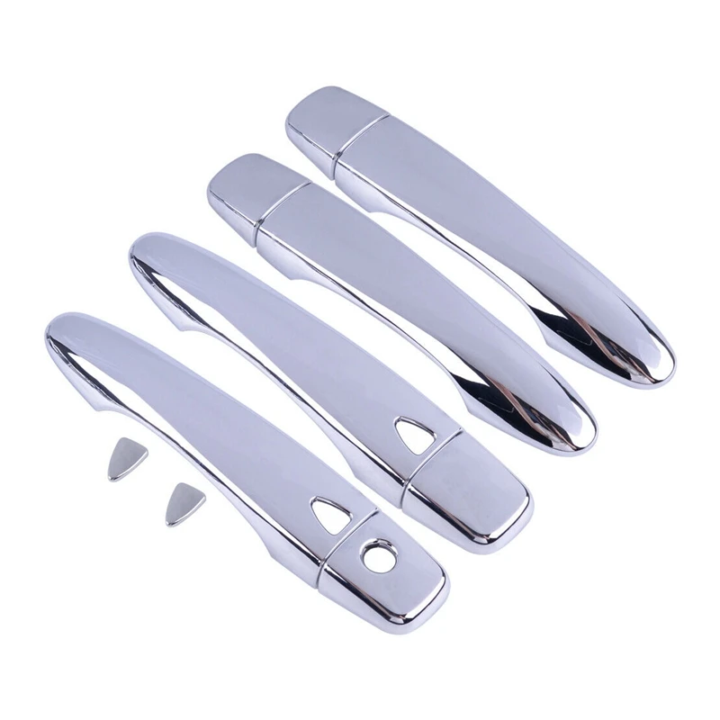 10Pcs Car Chrome Door Handle Protect Cover Molding Trim for Nissan Rogue Sport Qashqai J11 2014-2019 | Автомобили и мотоциклы