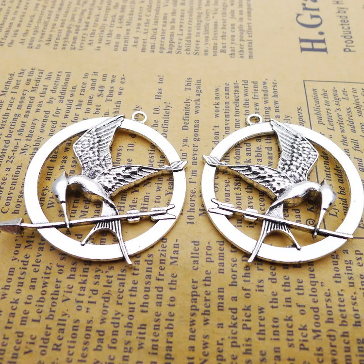 

2 Pieces 40*43mm Antique Silver Color Mixed Alloy Eagle Charms Pendant For DIY Jewelry Making