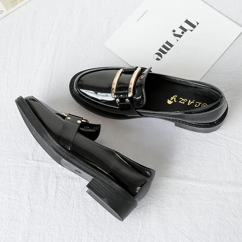 

New Women Low Heels Fashion Bowtie Platform Female Spring Shoes Fringe Chunky Heel Flat Shoe Casual Footwear Oxford Shoes