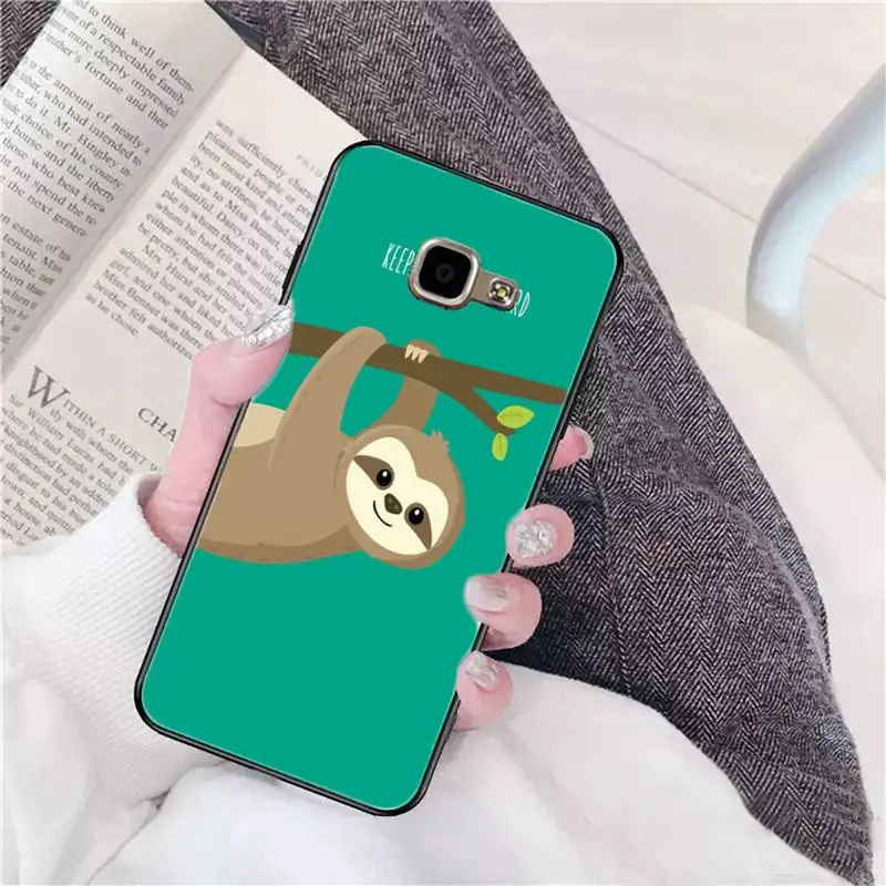 

Caffeinated Sloth animal Phone Case For Samsung Galaxy A30 A20 S20 A50S A30S A71 A10 A10S A7 A8 A6 plus Cases