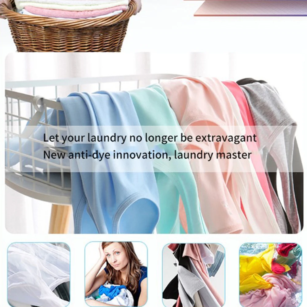 

100pcs Dyeing Cloth Washer Using Proof Color Absorption Anti Dyed Paper Masterbatch Color Film Pelicula De Color