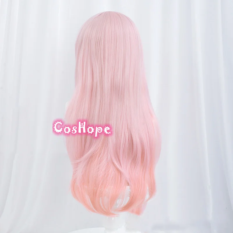 Женский длинный парик Super Sonico 60 см Рождественский розовый косплей из аниме
