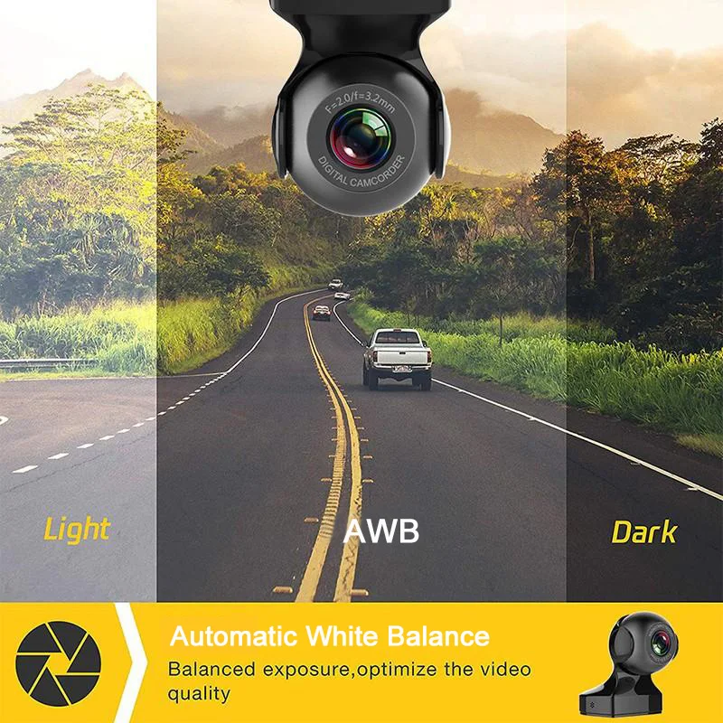 Автомобильный видеорегистратор ADAS разрешение 1080P HD с функцией ночного видения
