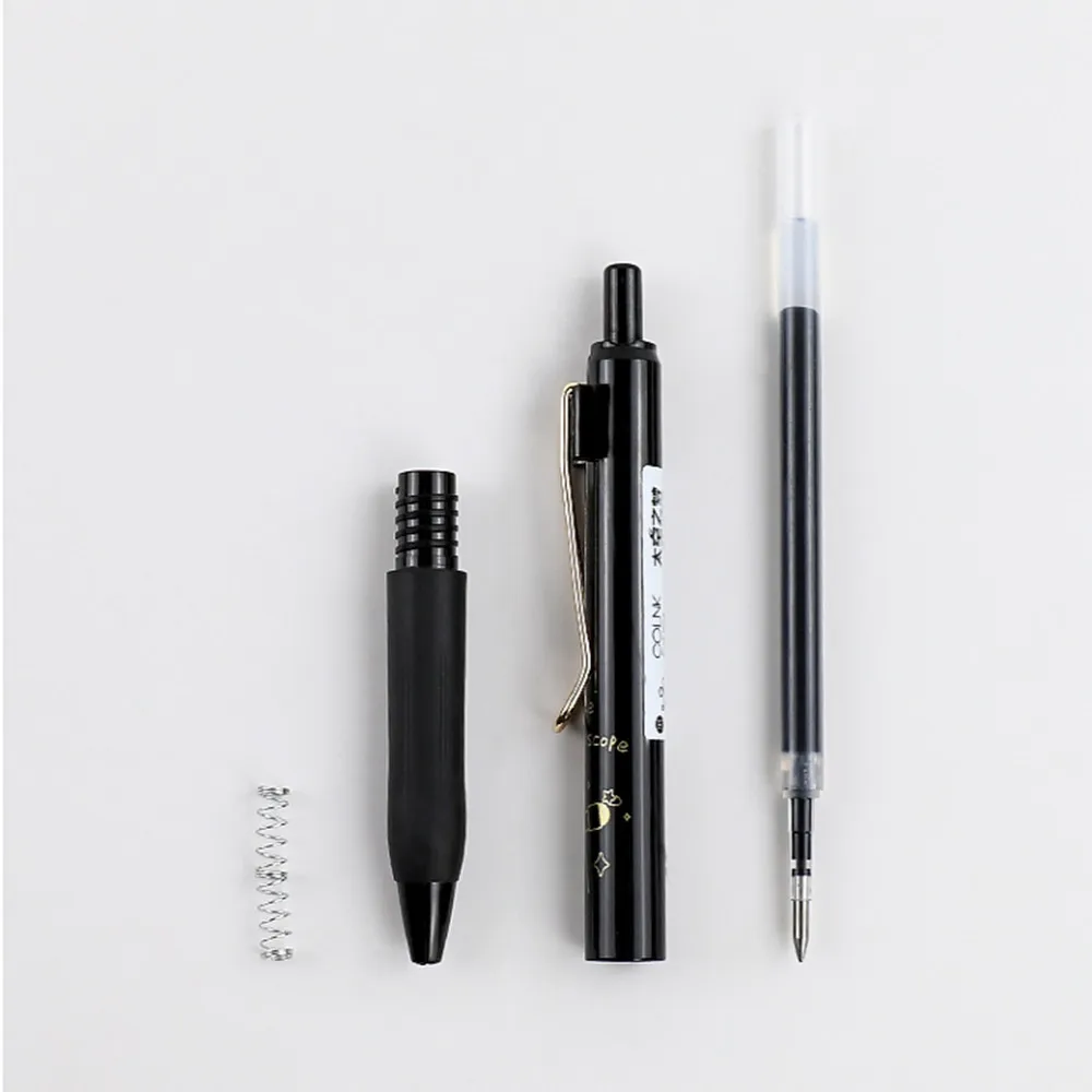 Гелевые ручки 3 шт./компл. простые космические серии быстро сохнущие 0 5 мм черные