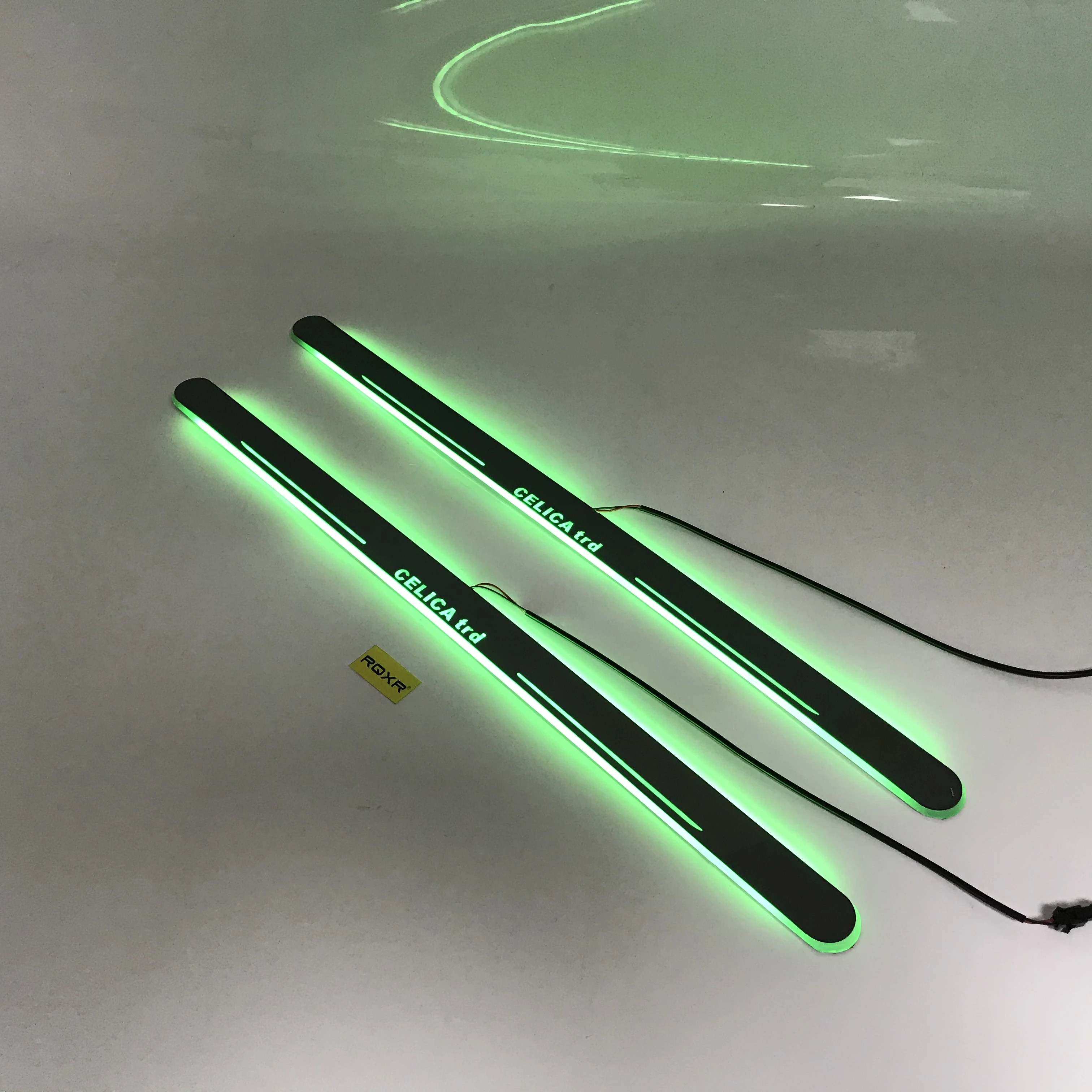

Infrared Sensor Control Led Door Sill Plate Strip Welcome Light Threshold Guard Protectors for Toyota Celica Trd