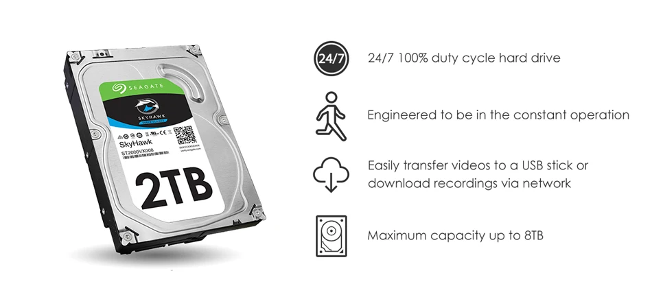 ZOSI 4K 8CH Ultra HD CCTV камера системы H.265+ DVR комплект с 2 ТБ HDD 8 шт. 8MP TVI наружная домашняя система видеонаблюдения
