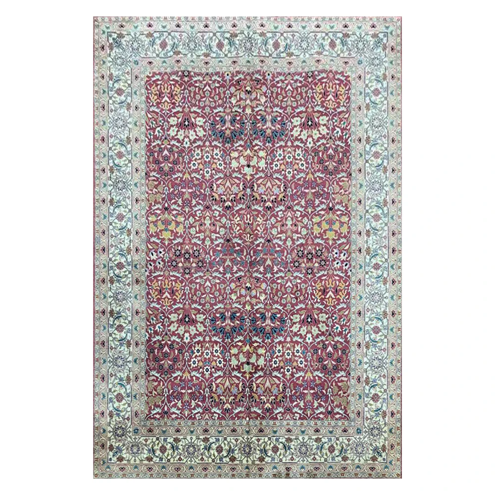 

5'x7' Classic Silk Rugs Hand Knotted Pink Oriental Handmade Area Carpets