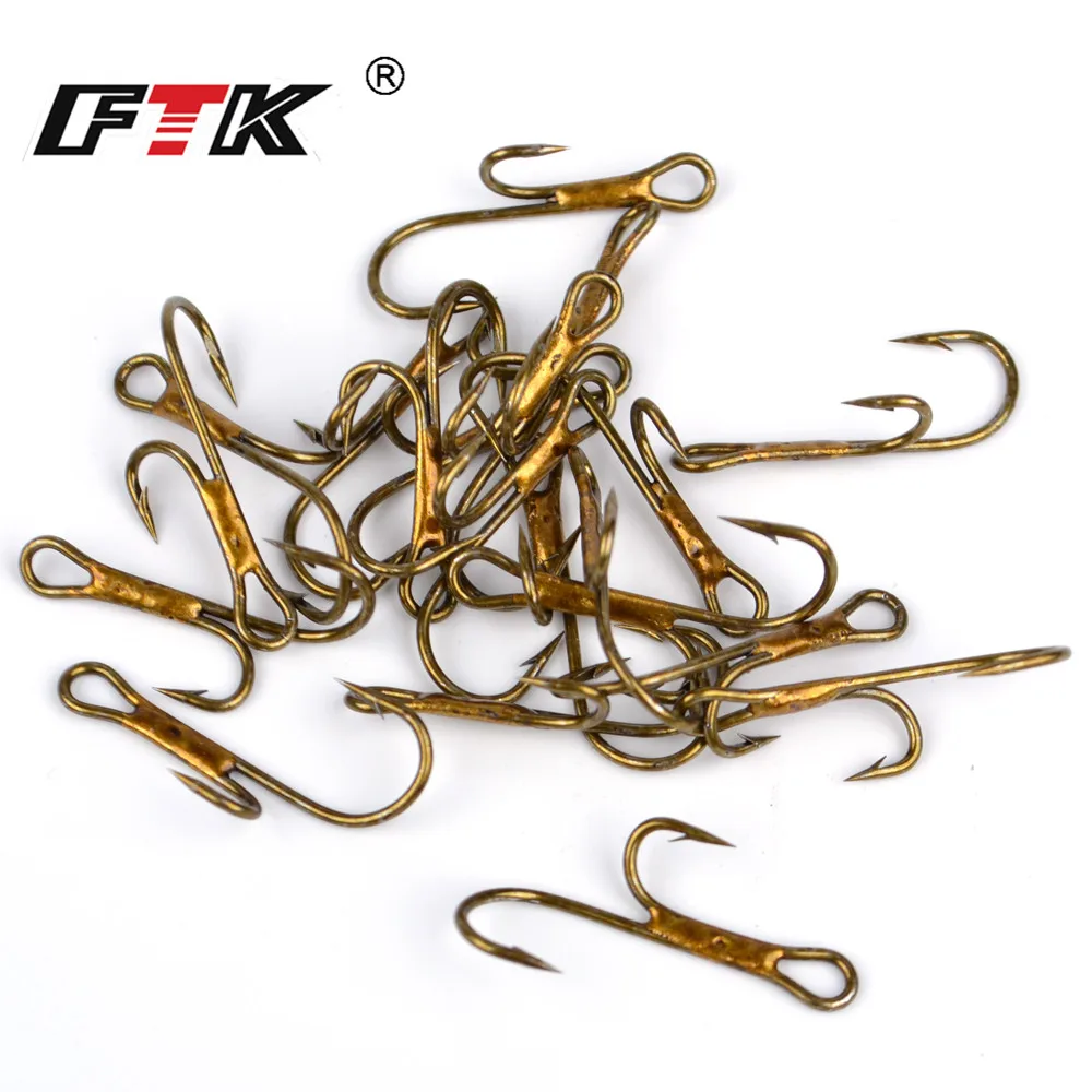 Fish King 20 шт. золотые двойные рыболовные крючки с бородкой рыба щука мертвая