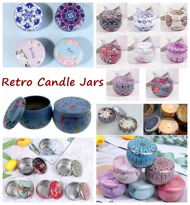 Round Container With Lid Small Diy Candle Making Wedding Sweet Gifts