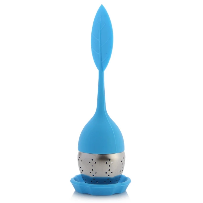 Силиконовая ручка сеточка для заваривания листового чая стальное круглое