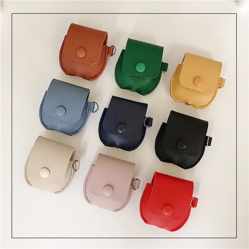 Чехол из натуральной кожи для AirPods 2 чехол Модный наушников Airpods силиконовый