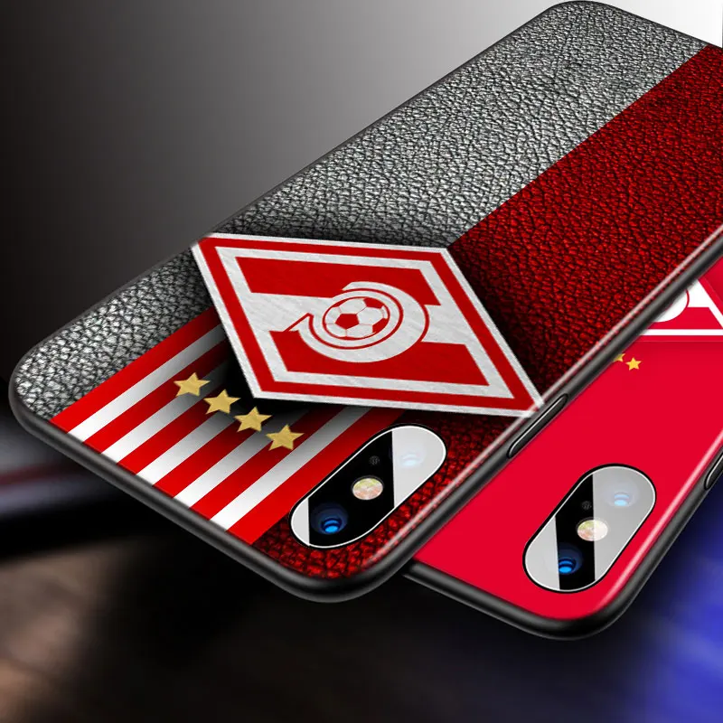 

Gspartak Moscow For Apple iPhone 12 11 Pro Max mini XS Max XR X 8 7 6 6S Plus 5S SE 2020 Soft Black Phone Case