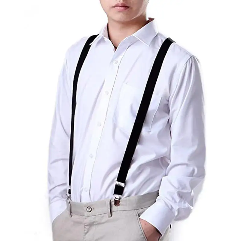 

Suspenders men women High Elastic Adjustable Y Back Suspenders for shirt trousers mujer tirantes hombre para pantalones bretelle
