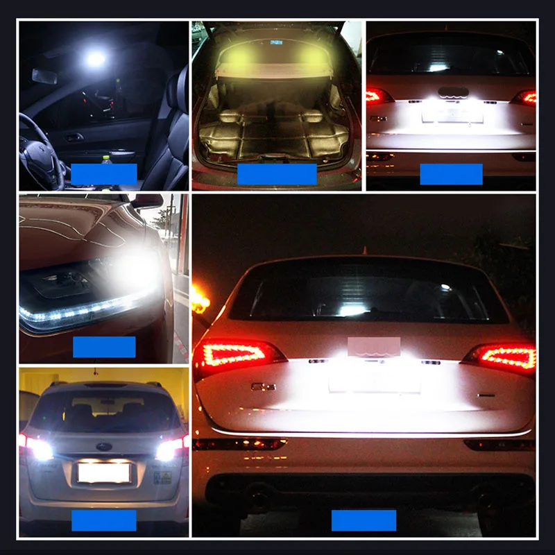 4 шт. высокая яркость Светодиодная лампа для освещения салона автомобиля