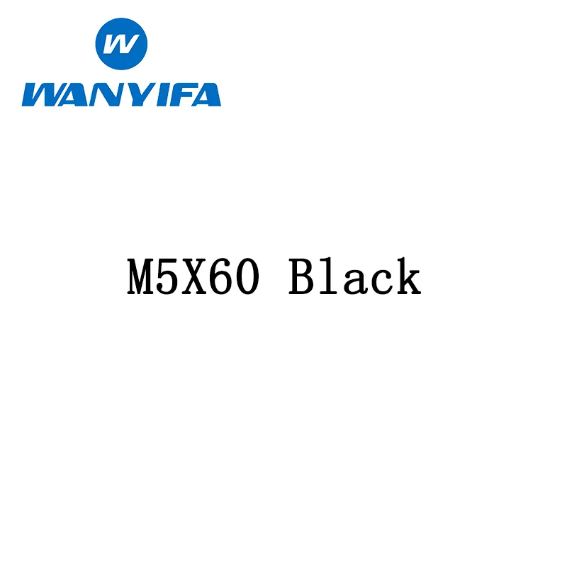 M5x60 black Ваньифа коническая головка шестигранные болты велосипедные винты титан/Ti M5X 45 50 60 мм длинные винты - Цвет: M5x60 black