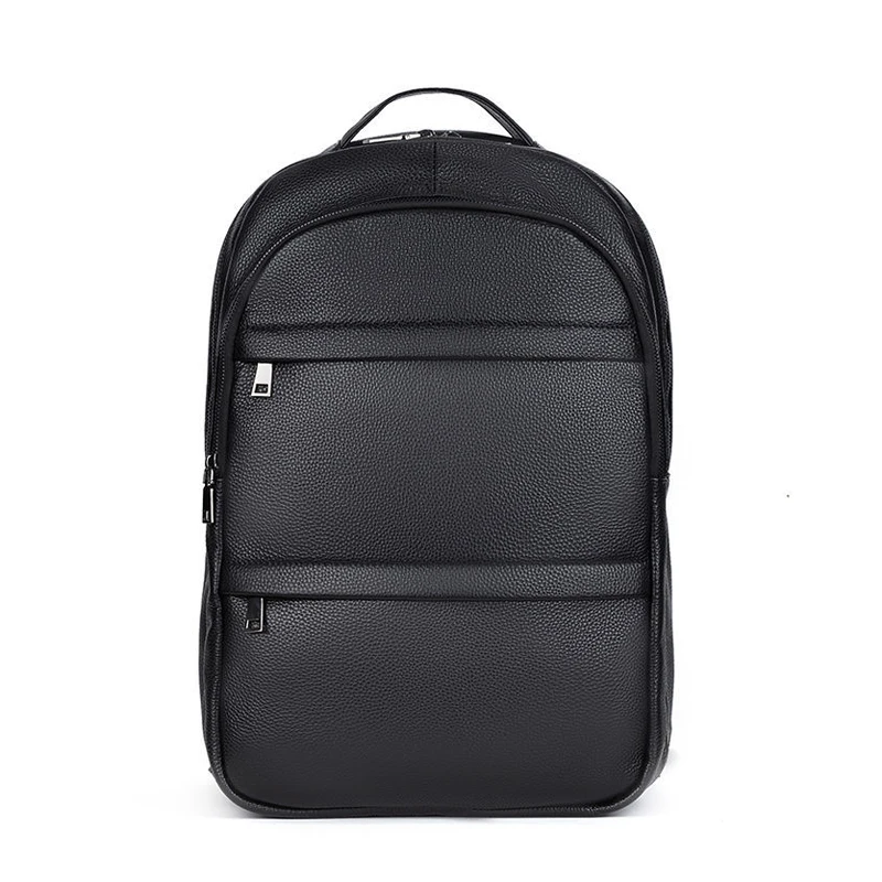 New Brand 100% Genuine Leather Men Backpacks Fashion Real Natural Leather Student Backpack Boy Luxury Travel Computer Laptop Bag