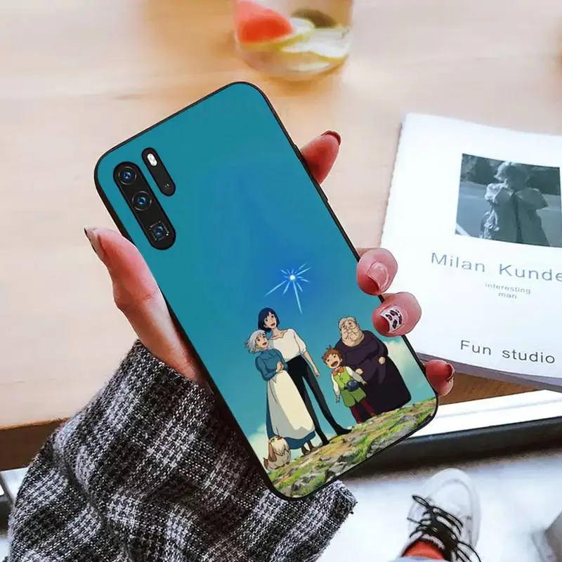 

Studio Ghibli Howl's Moving Castle Phone Case For Huawei honor Mate mate P 10 9X 10i 20 30 40 y7 pro p smart 2019 lite