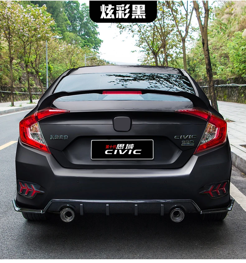 Для Honda Civic спойлер заднего крыла, багажник загрузки крылья abs-спойлеры DS стиль