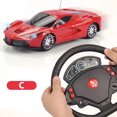 C Беспроводной красный гоночный 1:24 мини RC автомобили Дрифт машина на пульте дистанционного управления игрушки для детей мальчик подарок маленький трюк управляемый автомобиль - Цвет: C