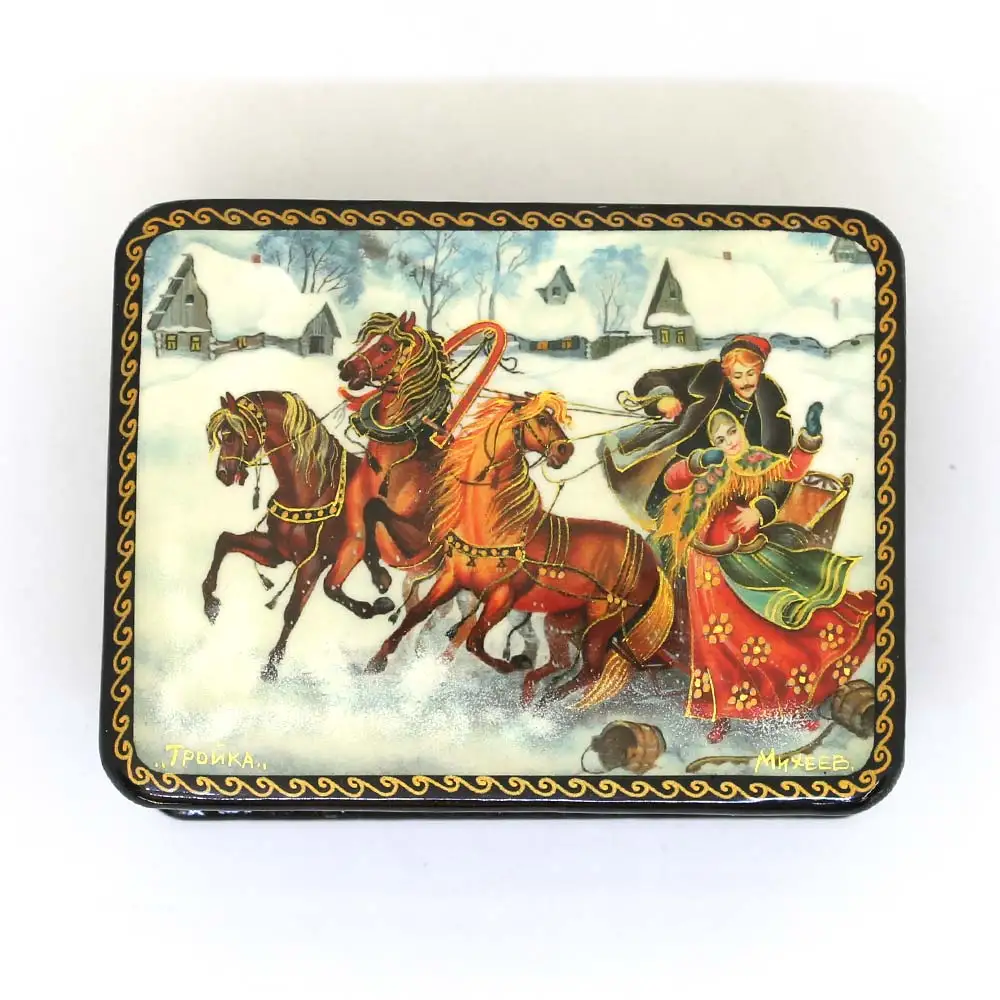 Шкатулка &quotЗимняя тройка&quot Декупаж #177 | Дом и сад