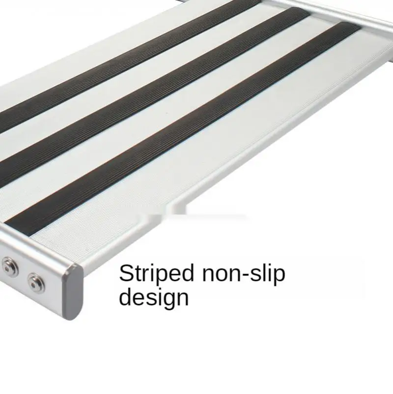 

Aluminum Alloy Antiskid Motorhome Manual Pedal Step Telescopic Steps Ladder Portable Single/Double Step Folding Step Ladder