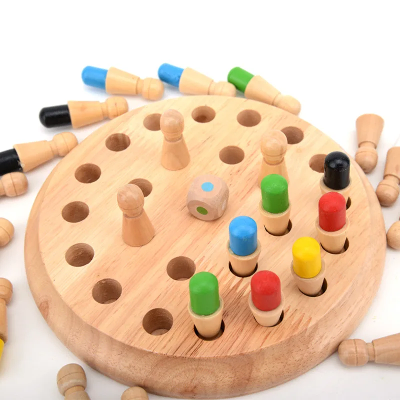 Jogo de memória xadrez para crianças, jogo de tabuleiro quebra-cabeça infantil educacional