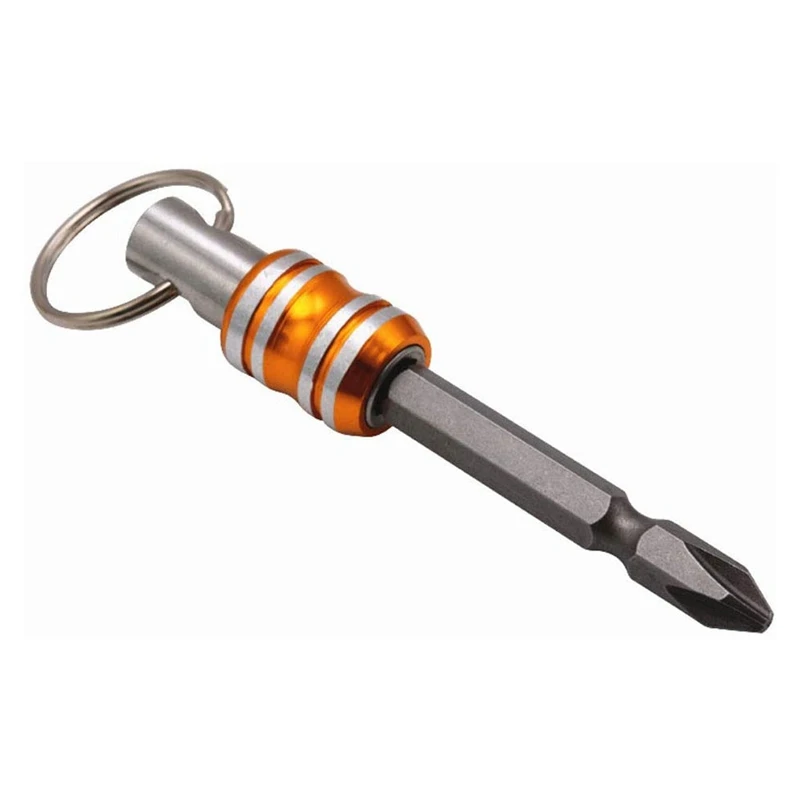 

3 Pcs 1/4Inch Hex Shank Screwdriver Bits Holder Extension Bar Drill Screw Adapter Quick Release Keychain Easy Change
