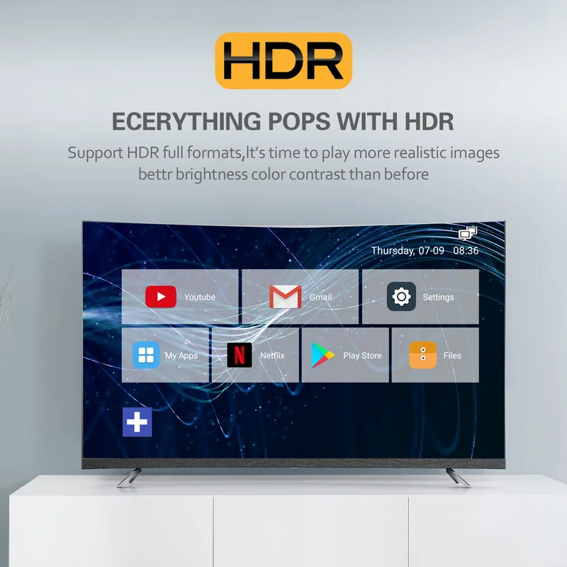 

4K Set-top Box2.4G/5GWIFI Network Player Network Set-top Box TV BOX Smart Multimedia Player Built-in WIFI High Dynamic HD Cable