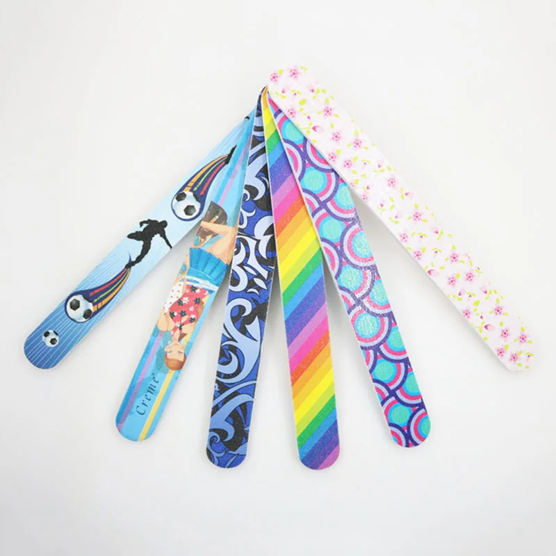 10 шт./набор двусторонние пилки для ногтей с рисунком|Пилки и буферы| |