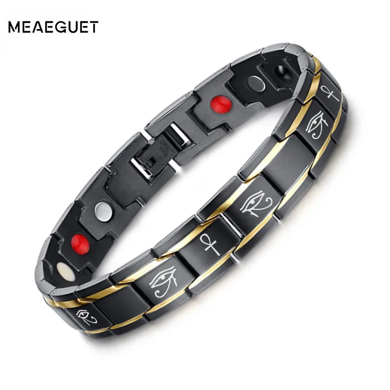 Мужские браслеты Meaeguet Ankh 3000 Gauss Bio Energy Healh Care Jewelry Boyfrined Gift Adjustable|bracelet men|ankh braceletbio energy